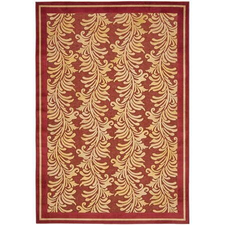 Safavieh Martha Stewart Tufted & Hand Loomed Rectangle Rug Red - 5 ft.-3 in. x 7 ft.-6 in. MSR4448C-5